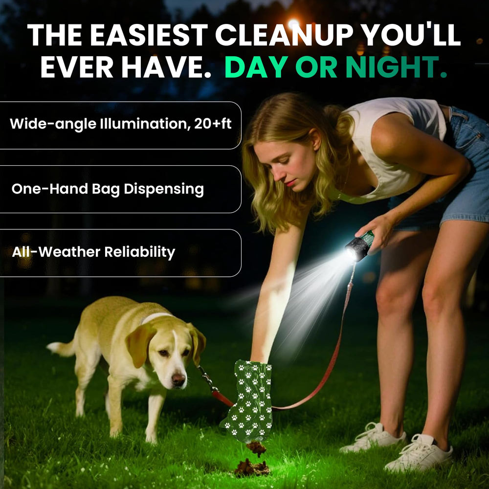 Poop Mate compact, travel-friendly design on hand or belt