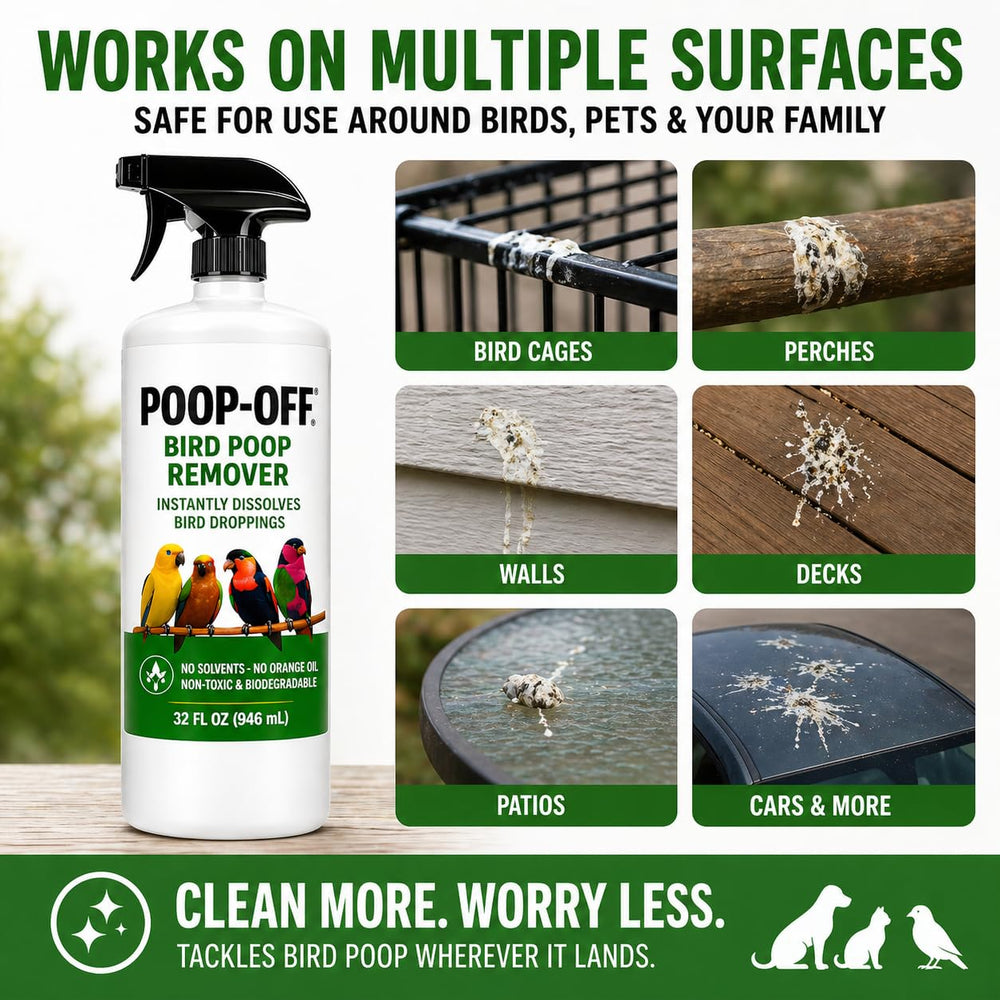 Poop-Off removes stains from carpets and upholstery.