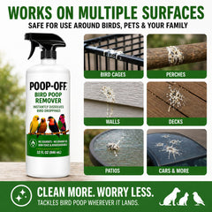 Poop-Off removes stains from carpets and upholstery.