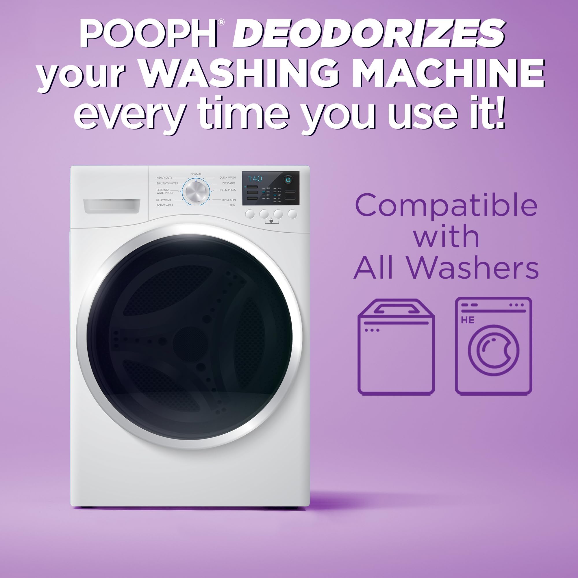 POOPH clothing towels bedding usage highlights refreshed fabrics after washing.