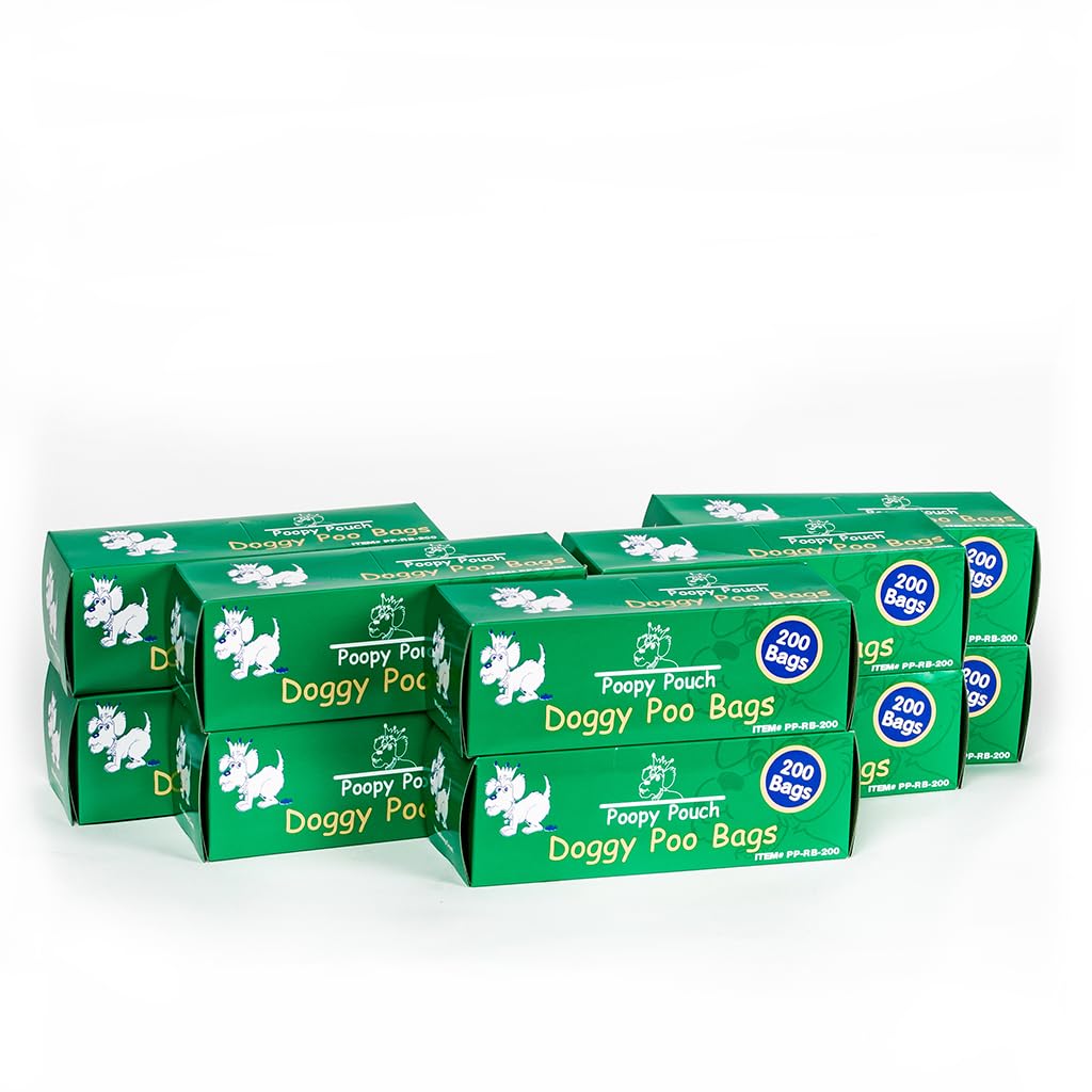 Poopy Pouch universal bags fit most dispensers for easy cleanup