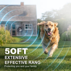 Poosejzl ultrasonic bark deterrent mode selection for training scenarios.