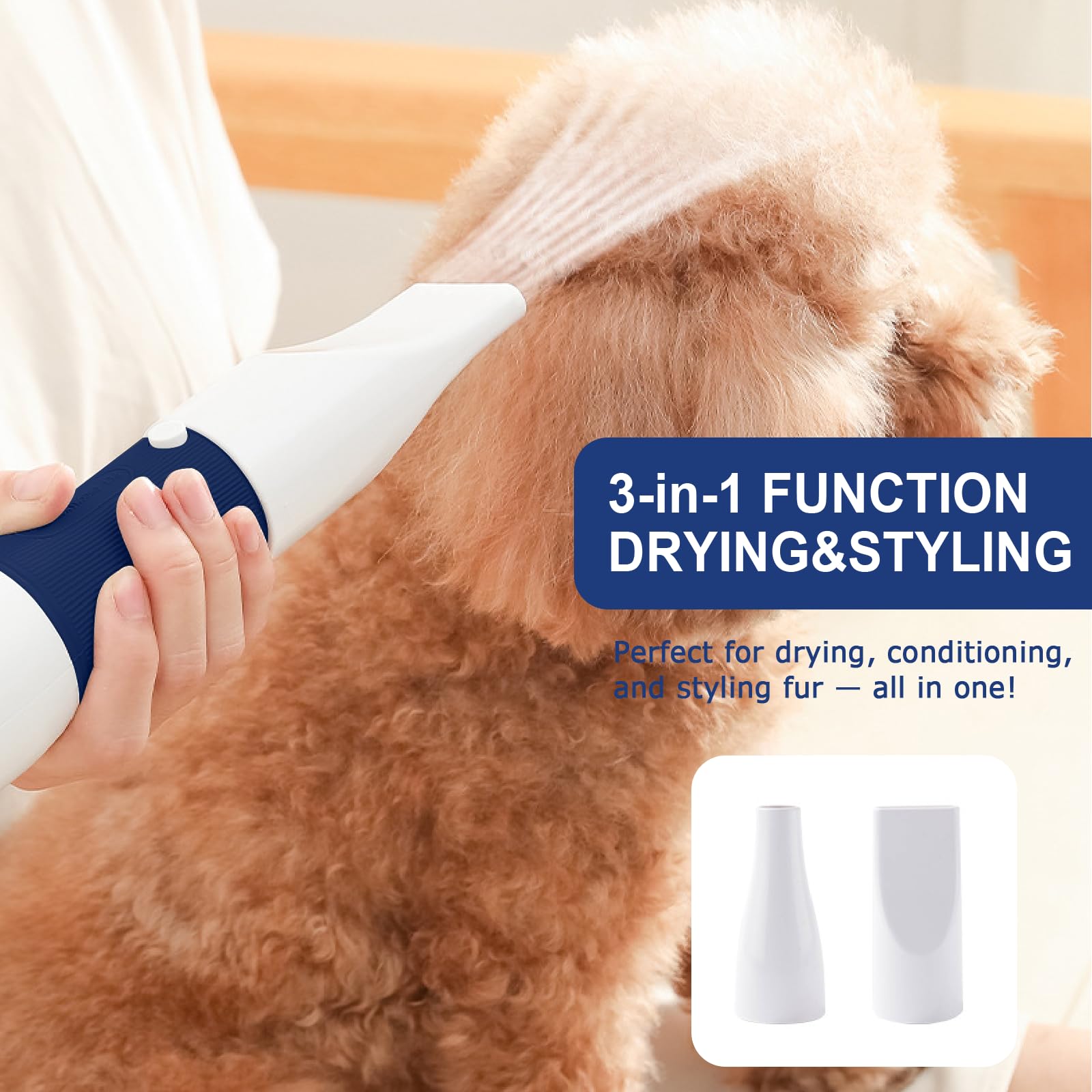 POPET ideal companion for small pets after towel-drying and quick styling