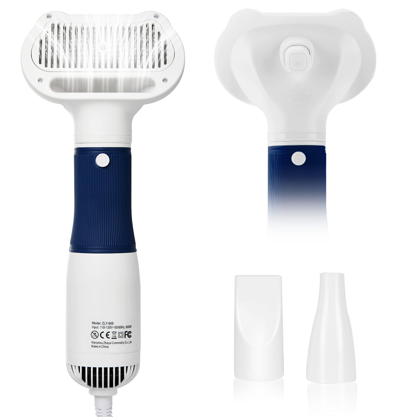 POPET 3-in-1 dog grooming dryer with brush for quick coat dry and detangling