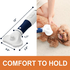 POPET pet-safe design featuring angled bristles for gentle detangling