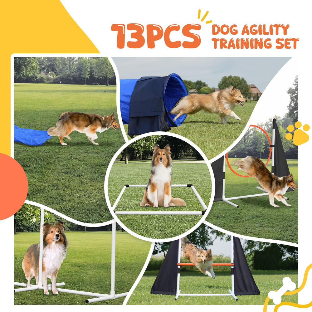 POPMOON dog tunnel with secure stakes for stable indoor sessions