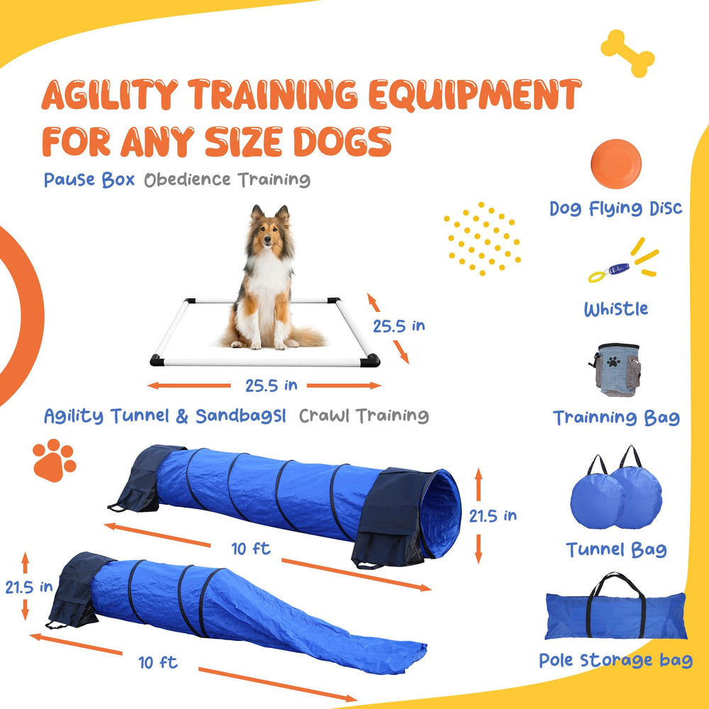 POPMOON weave poles and training ball for engaging drills