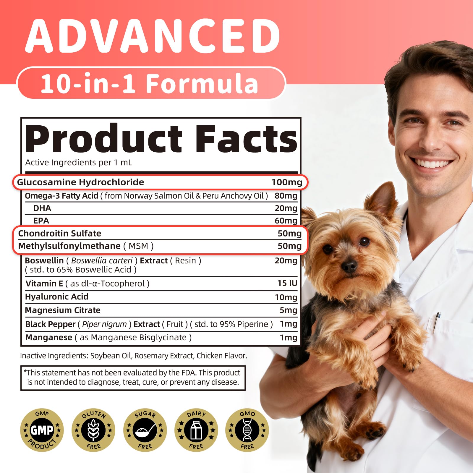 Poppaw chicken flavored liquid drops appealing to dogs