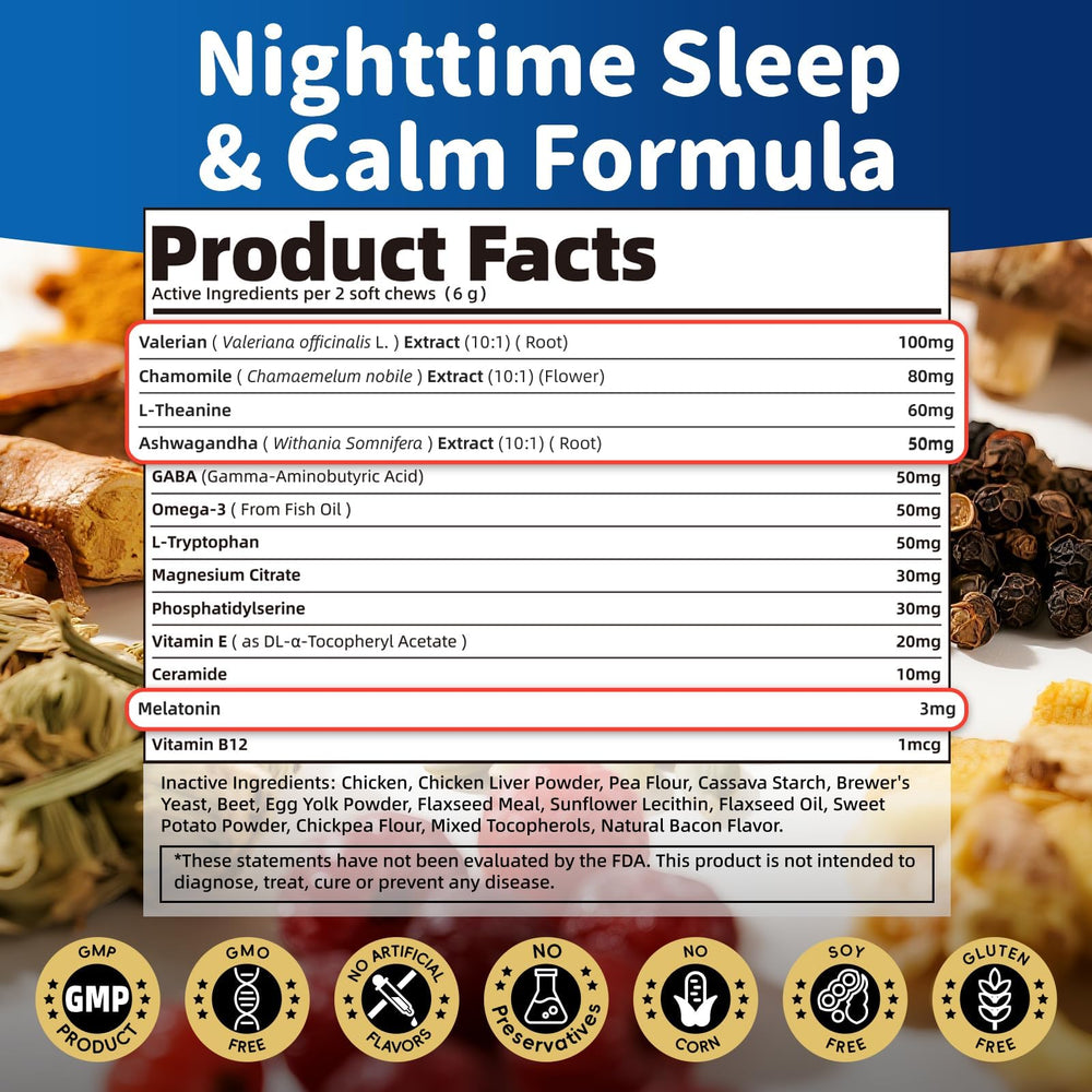 POPPAW night routine chews aid restful nights without grogginess