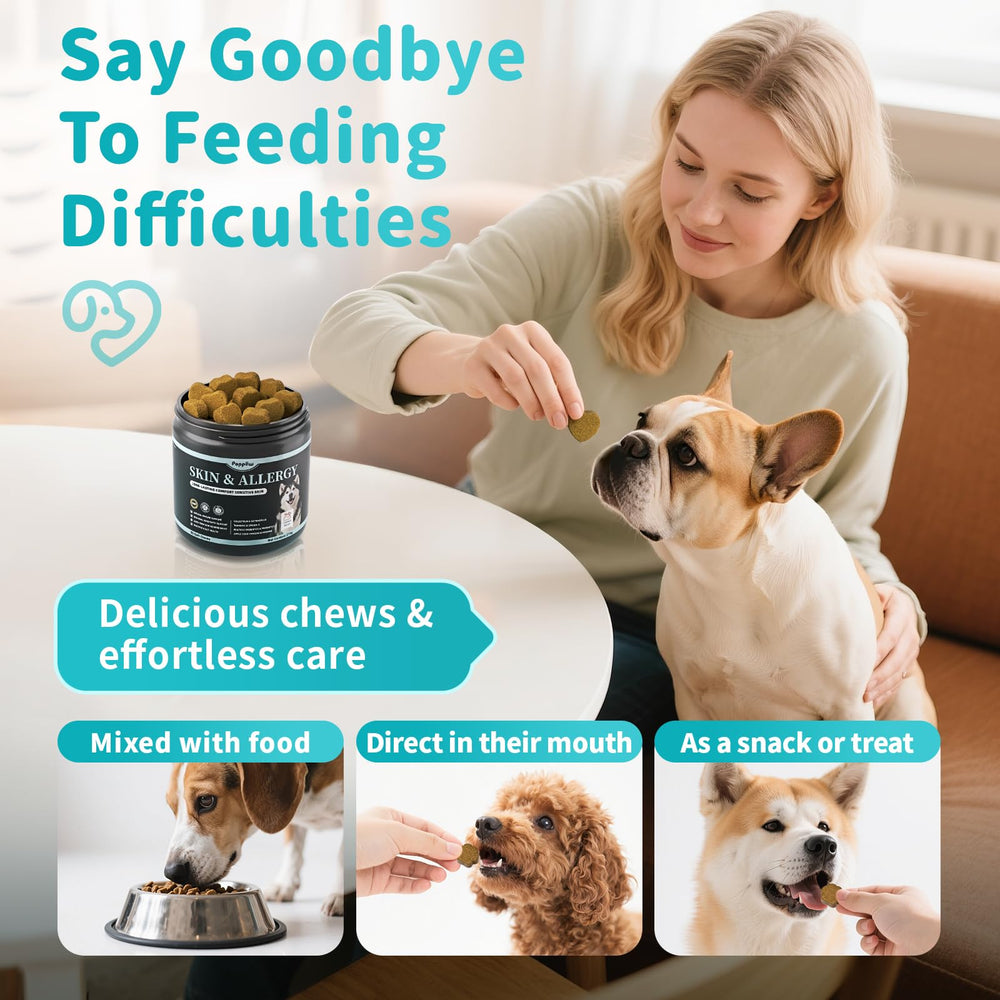 POPPAW dog treats on hand, ready for daily routine
