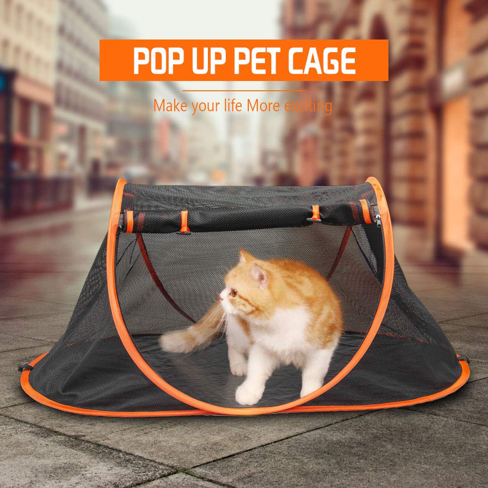 Porayhut tent used in car travel for pets on the go.