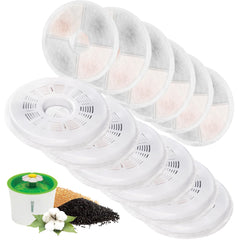 Porens 12-pack cat fountain filters for clean water and easy maintenance.