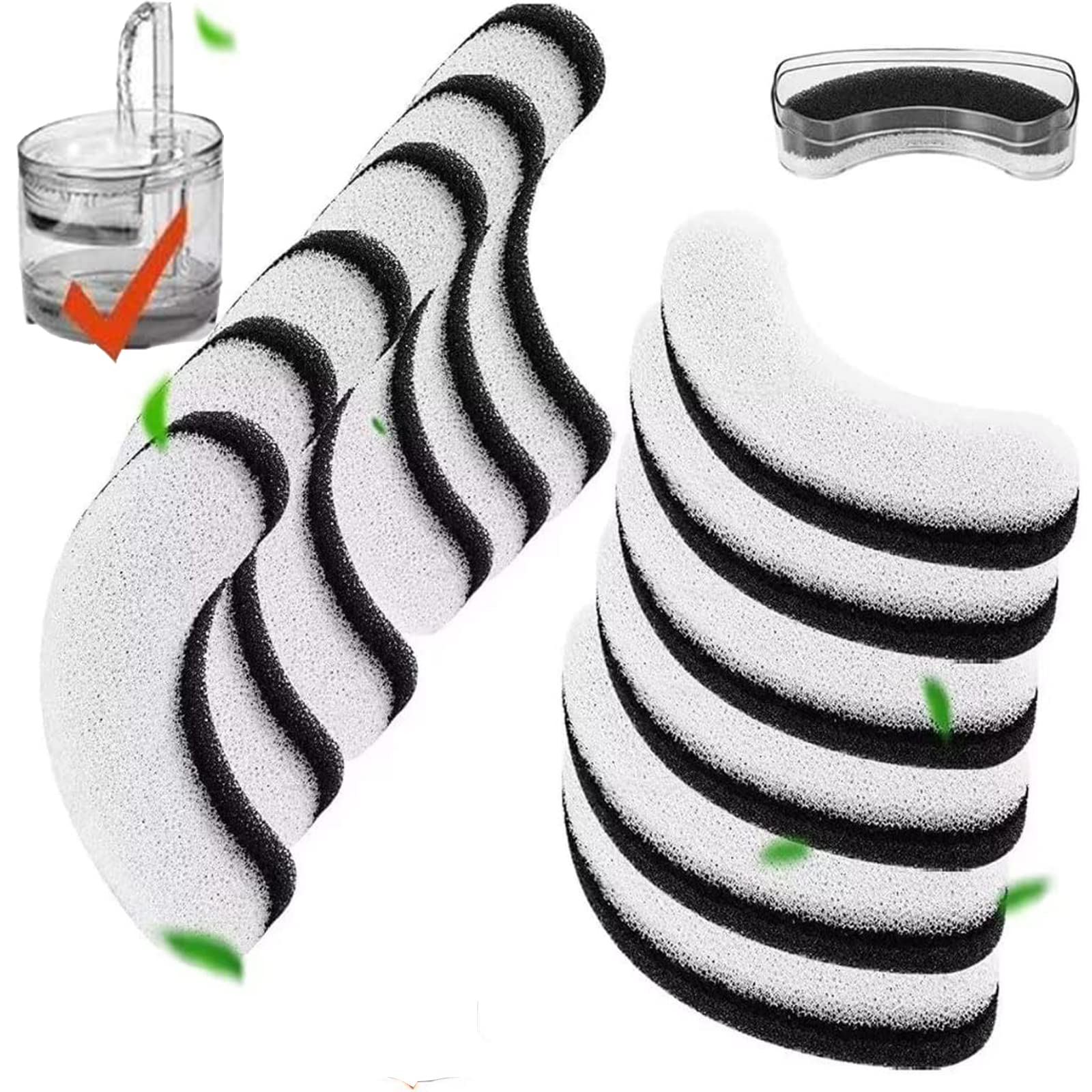 Porens cat fountain filters pack for daily feline hydration.