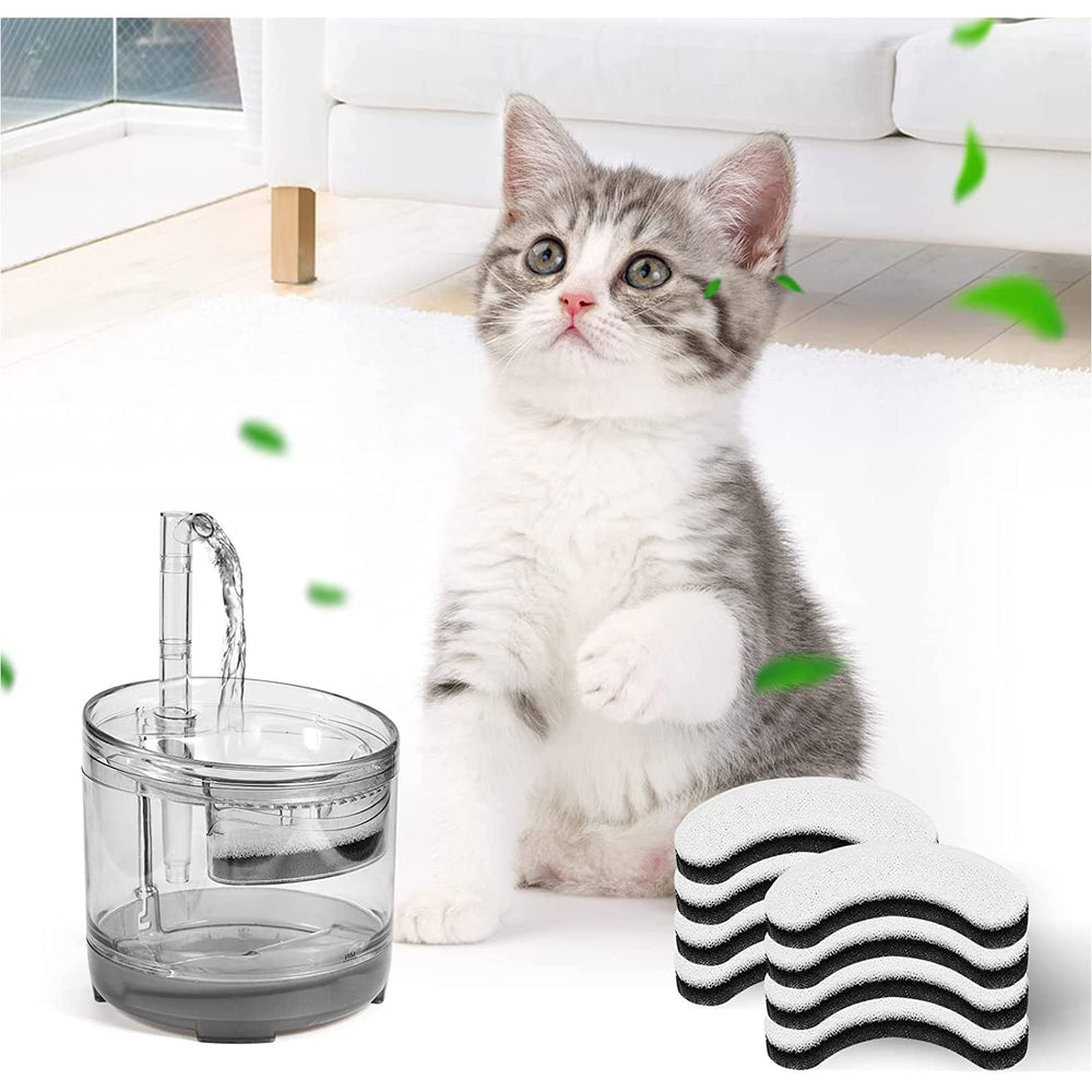 Porens cat fountain water filters improve daily hydration.