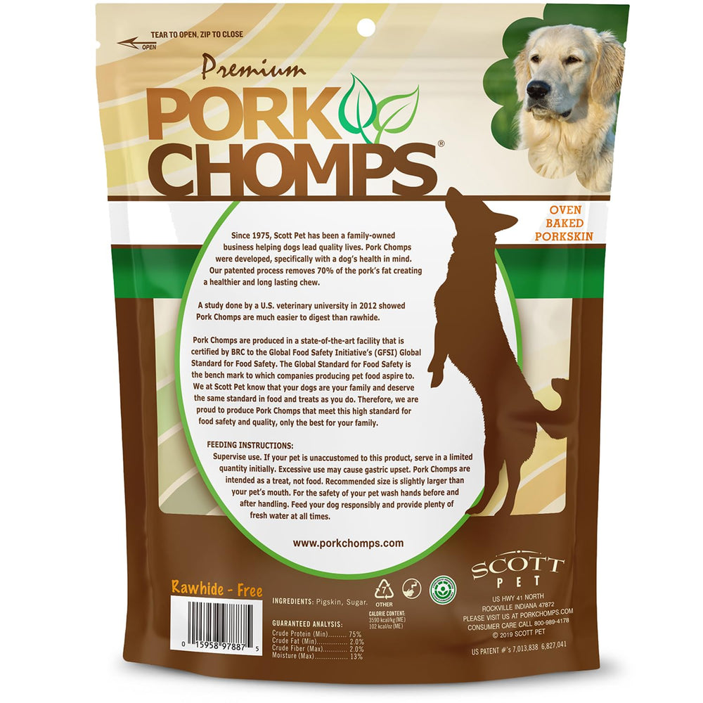 Pork Chomps suitable for all dog sizes during daily play