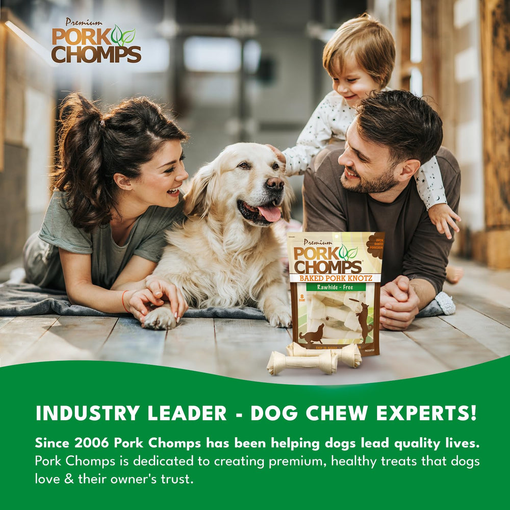 Pork Chomps low-fat rawhide-free chews for cleaner snacking