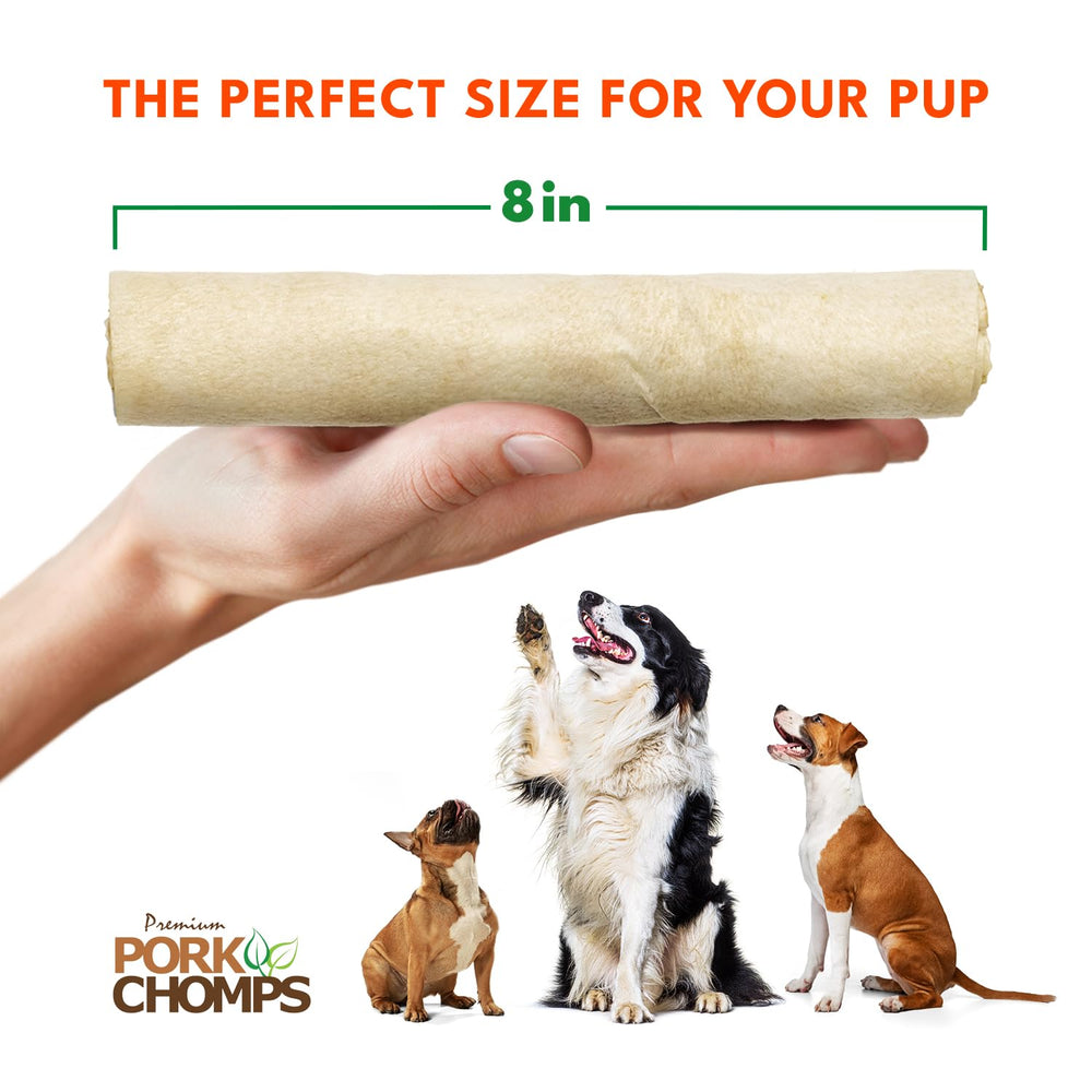 Medium-to-large dog suitable chew size for extended sessions.