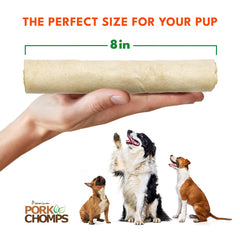 Medium-to-large dog suitable chew size for extended sessions.