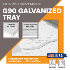 PortaTray by Pinnacle Systems galvanized steel close-up for durability
