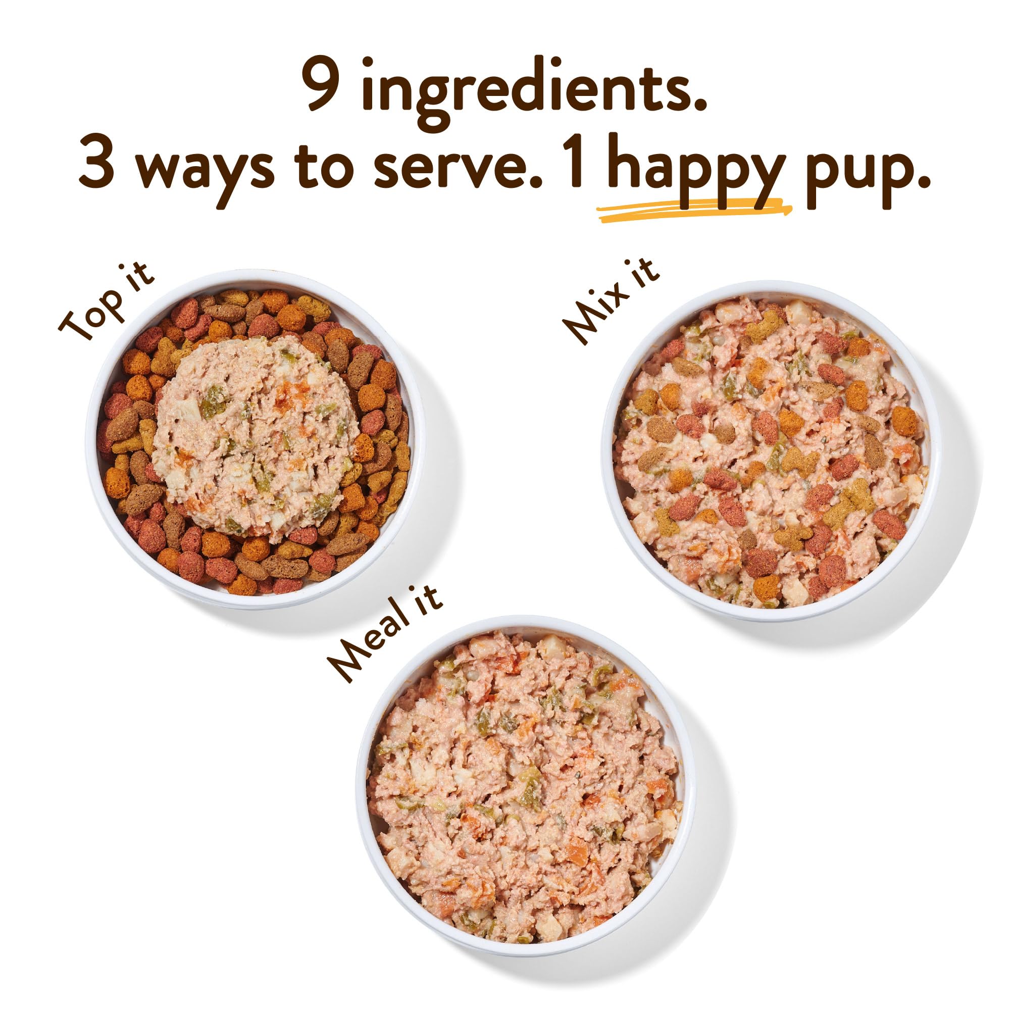 Small and large breed pups can enjoy Hopkin's Pork N’ Potato as a meal or topper.