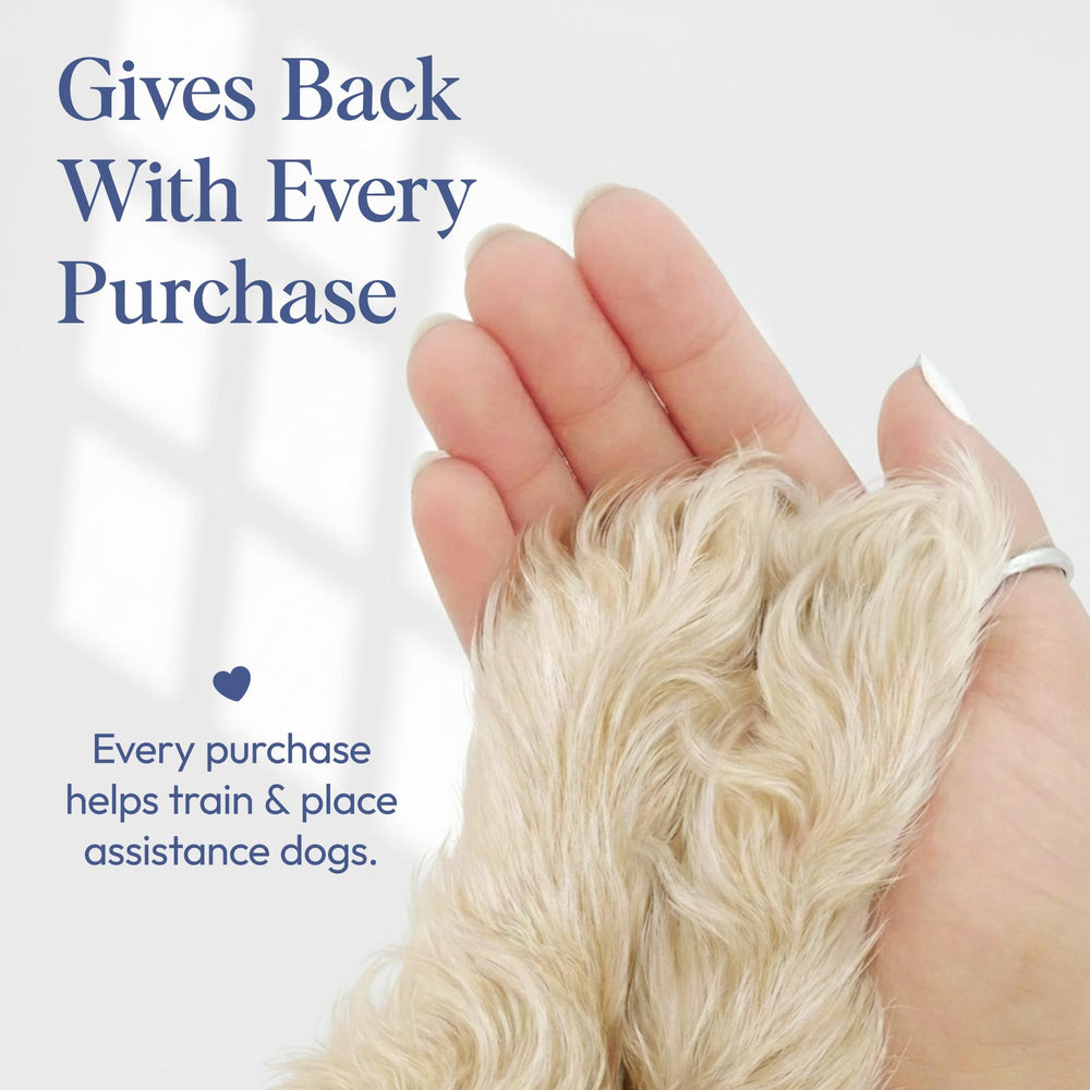 Posie Pets water-based fragrance image shows light wear between baths.
