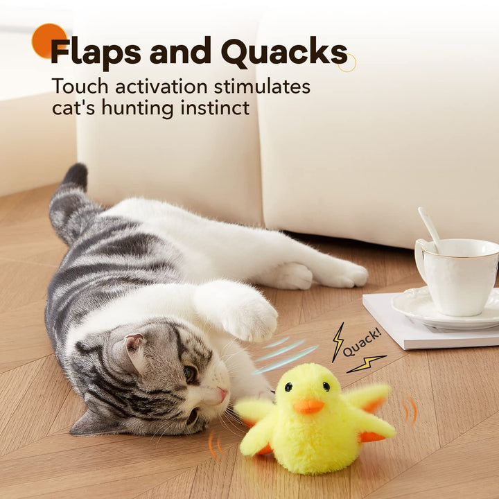 Potaroma cat toy with silvervine catnip pouch for enhanced excitement