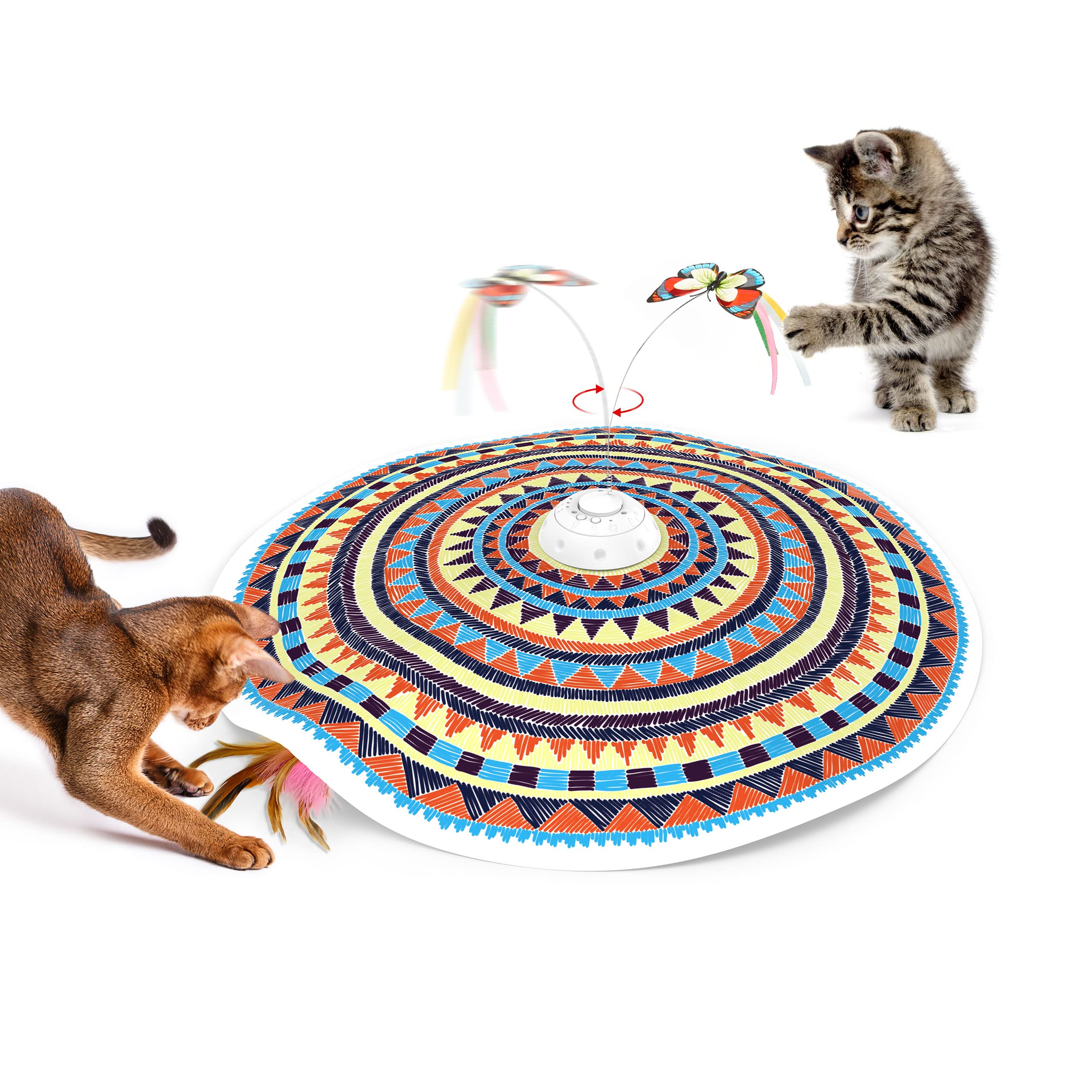 Potaroma fluttering butterfly toy for interactive indoor play and exercise