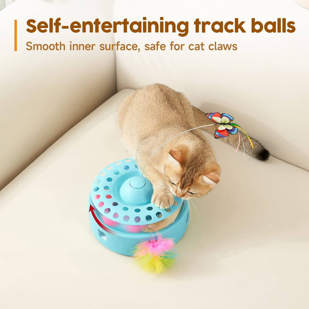 Potaroma indoor exercise toy keeps cats active when alone.