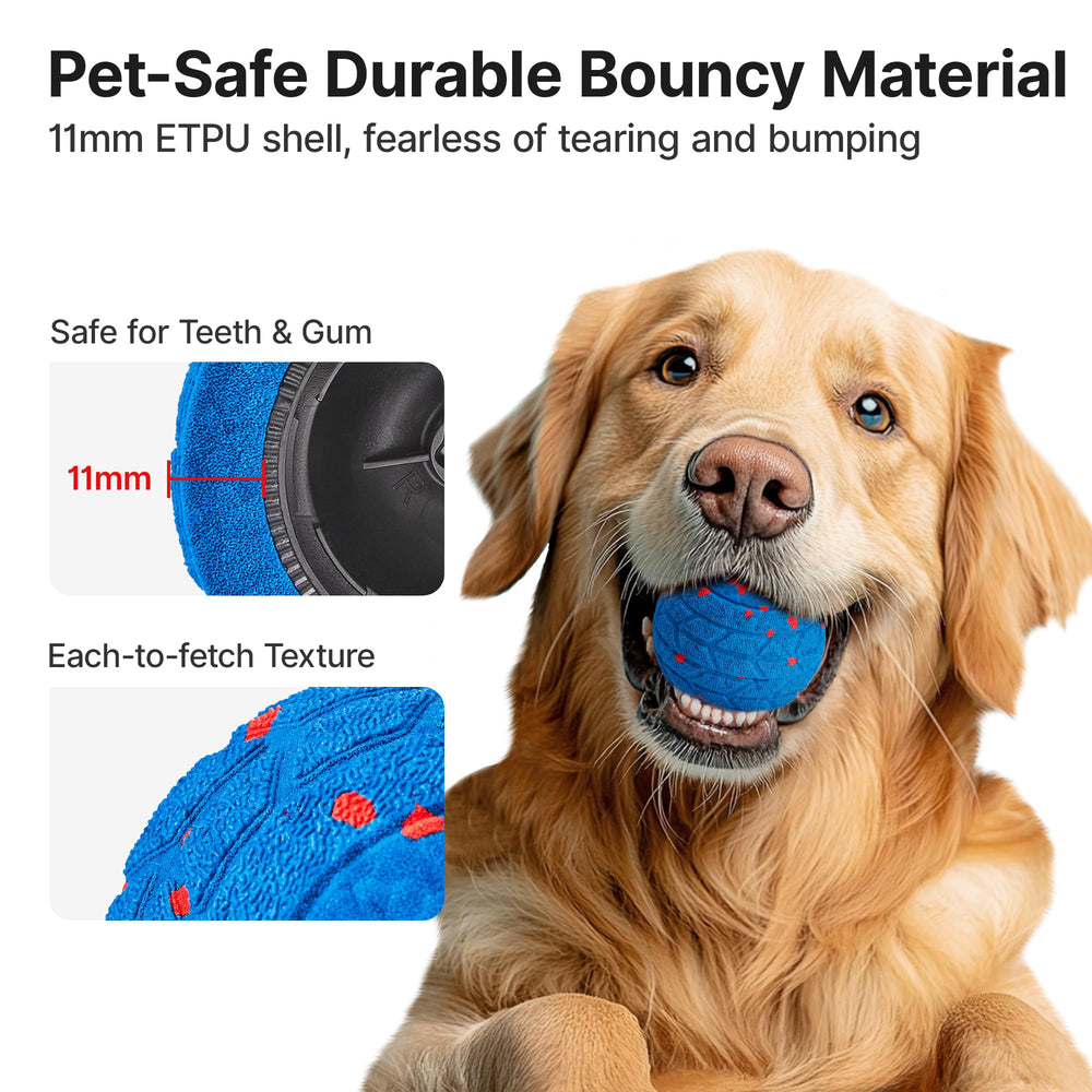 Potaroma dog ball toy USB-C charging for quick recharge.