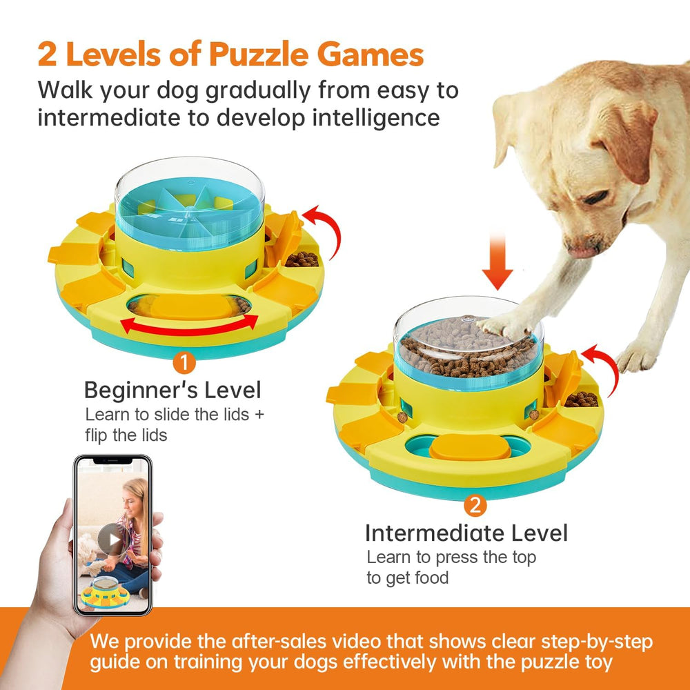 Potaroma puzzle toy with non-slip mats keeps dogs engaged safely