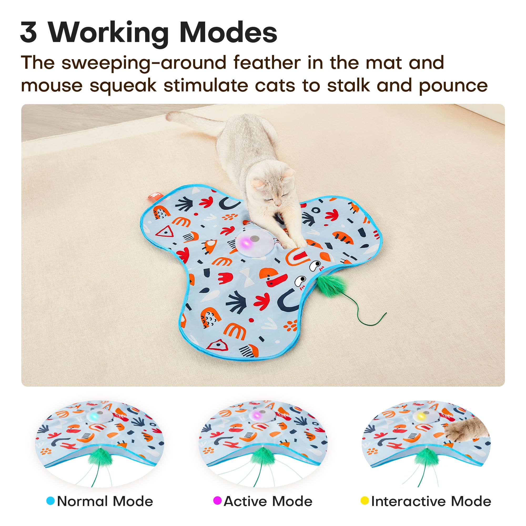 Potaroma hide-seek toy floral cover design enhances visual appeal during play.