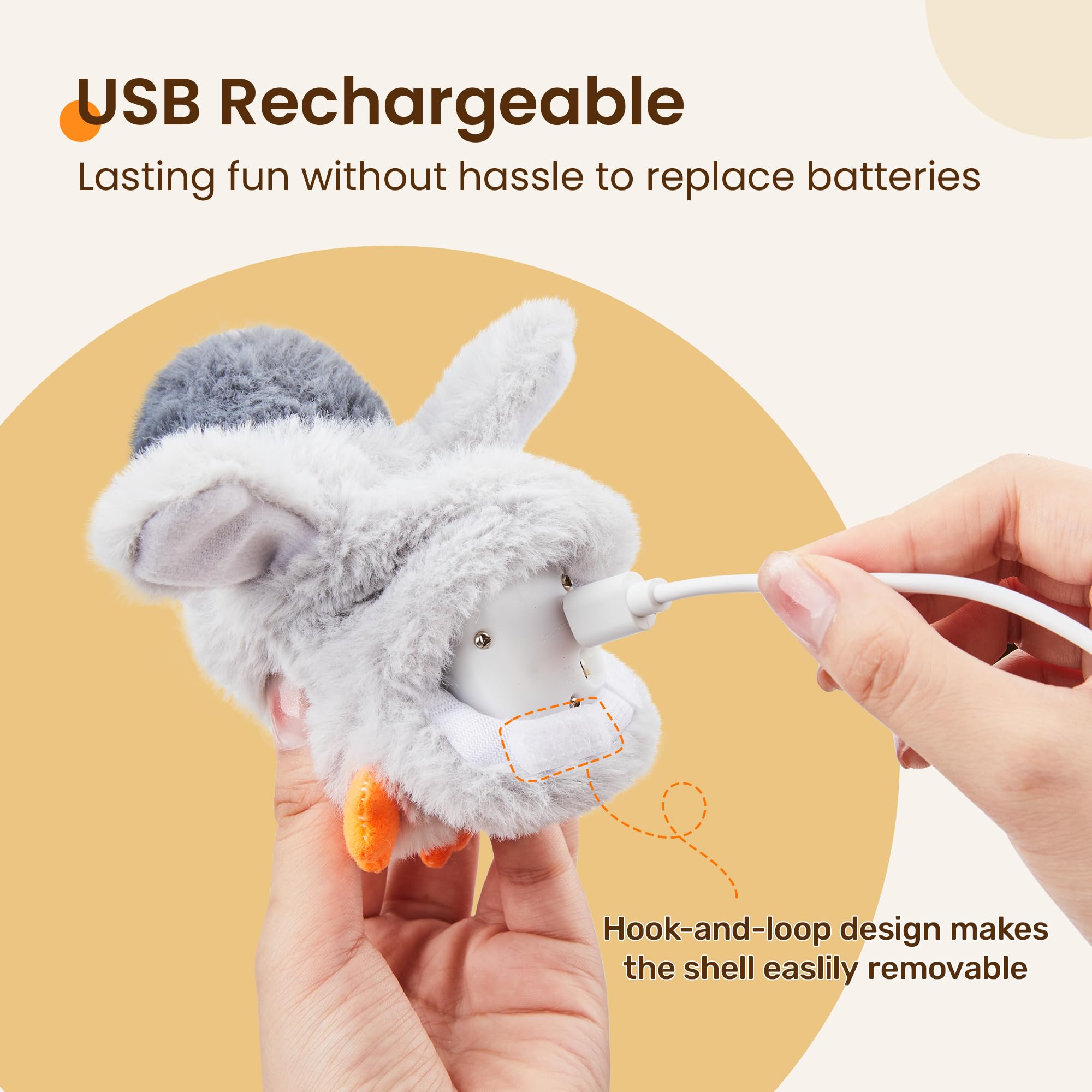 Potaroma motion-sensor cat toy activates on touch to encourage exercise