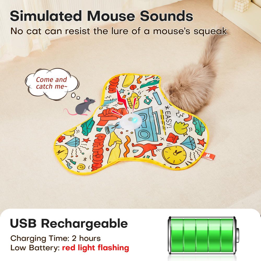 Potaroma realistic mouse sounds spark hunting instincts during solo play.