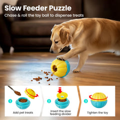 Potaroma slow-feeder-dog-toy enables paced meals during play sessions