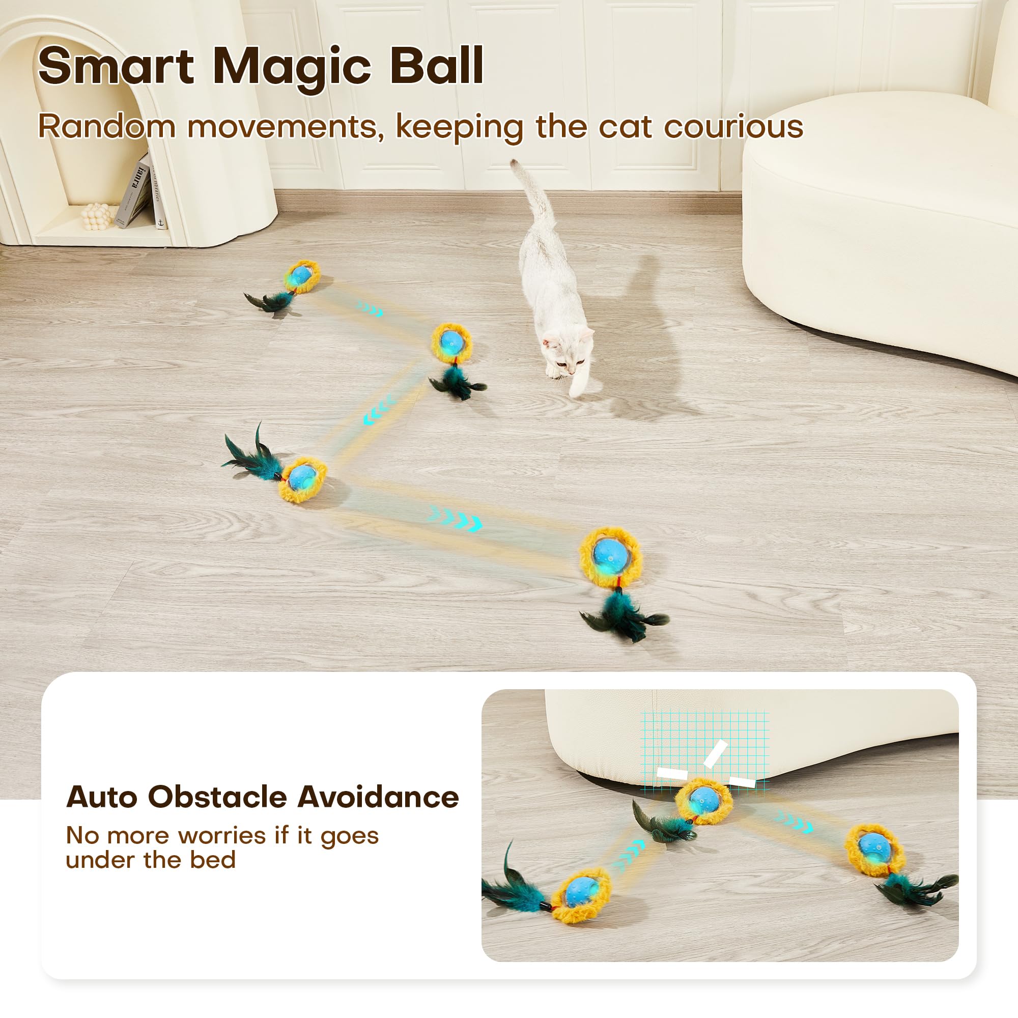 Potaroma three-speed modes cater to kittens and adult cats