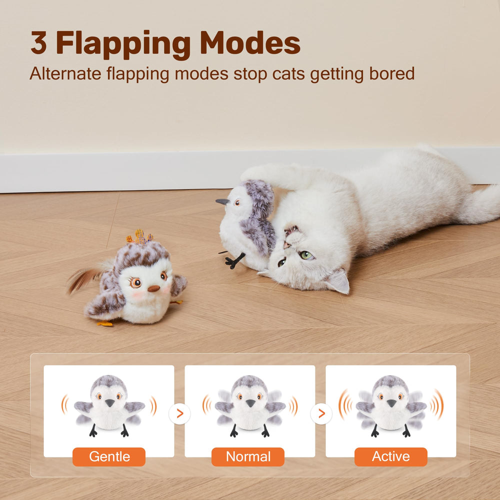 Potaroma USB-chargeable cat toy with motion sensor for mess-free fun
