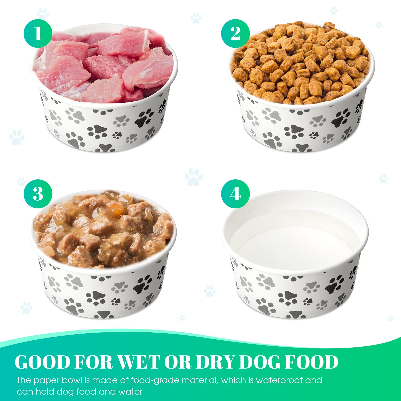 Potchen compact bowl measures 11.8 by 9.5 cm for small pets