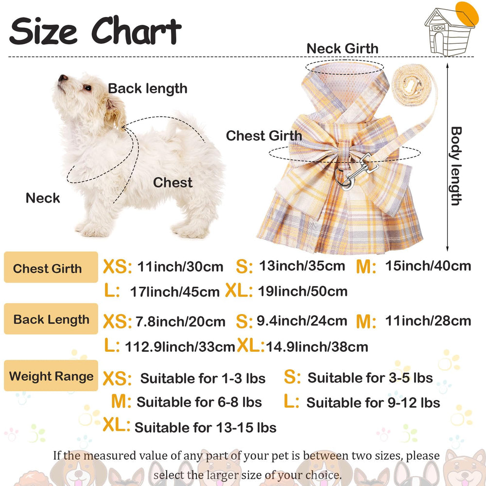 Potchen plaid dress in white with bow tie for photos