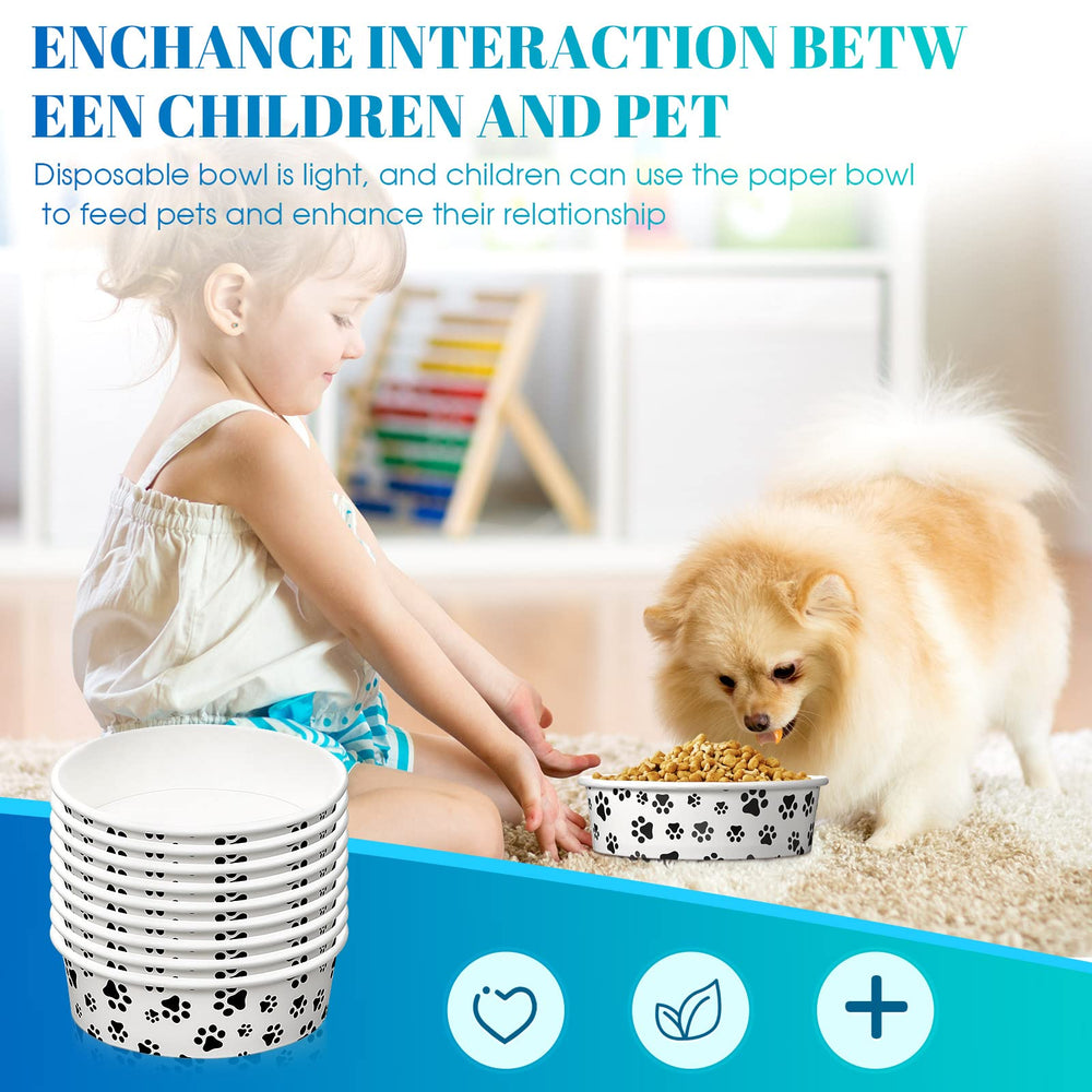 Potchen puppy cat meal bowls pattern to attract pets during mealtime.