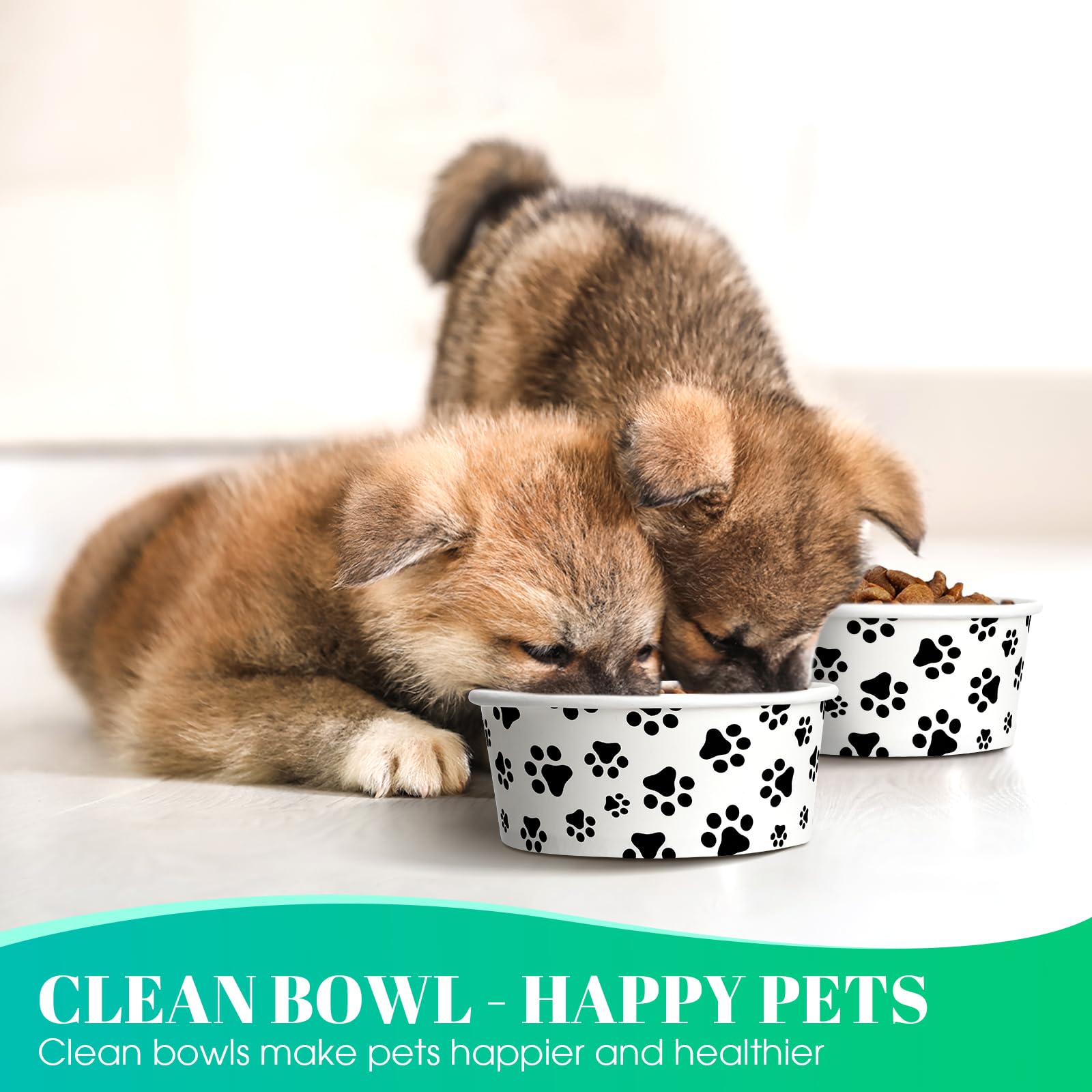 Potchen bowls support wet food and water on outings