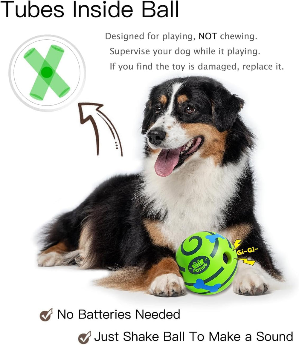 POTING Giggle Ball requires no batteries and activates with a nudge.