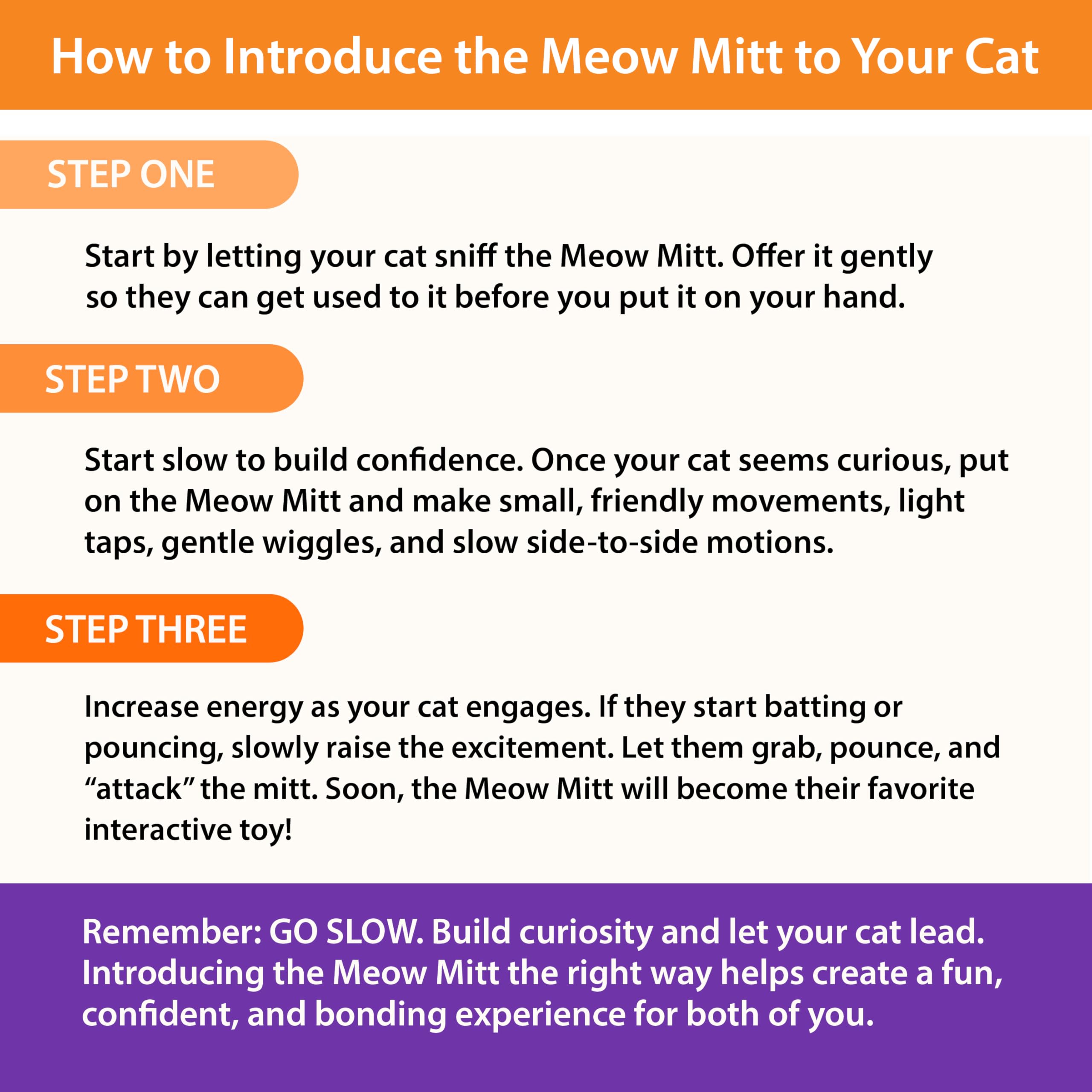 Meow Mitt promotes indoor exercise and enrichment for cats