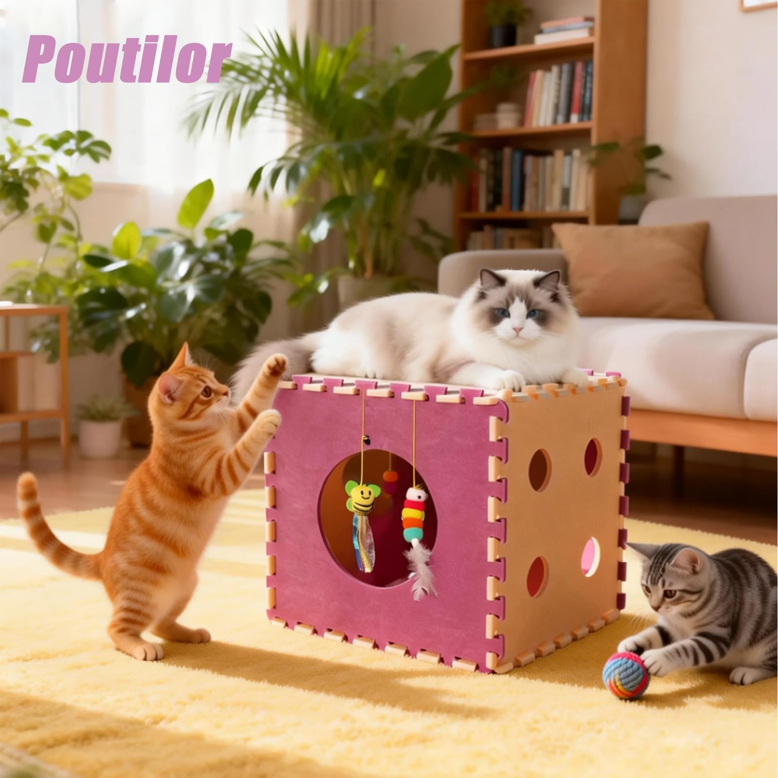 Poutilor detachable modular design enables space-saving expansion and storage.