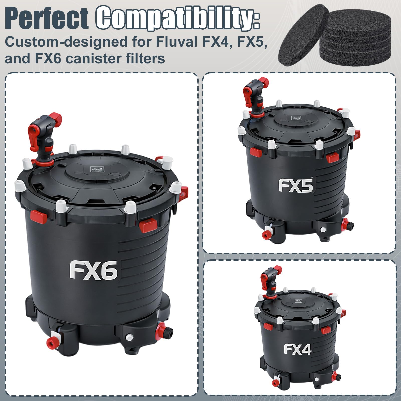 Poweka carbon-impregnated foam detail illustrates filtration potential and contaminant reduction