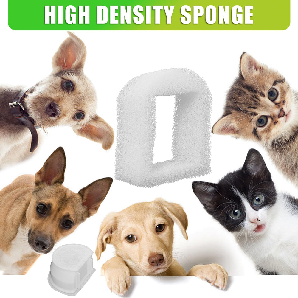 Poweka easy-install filters simplify maintenance and maintain pet hydration.