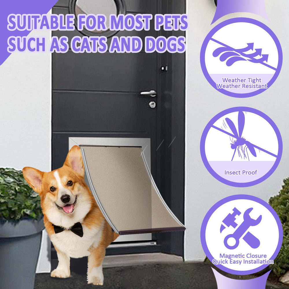 Poweka PAC11-11038 compatible doors visual shows broad fit for Pet-Safes products.