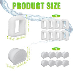 Poweka carbon filter for pet fountain reduces odors and clarifies water.