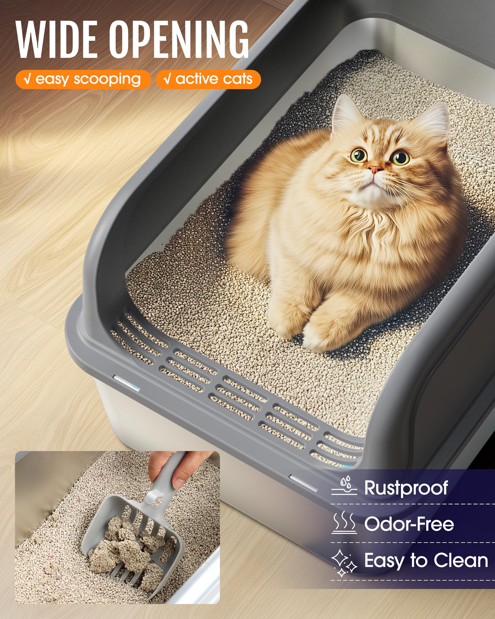 Powools rustproof, water washable finish makes cleaning quick and thorough