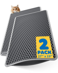 Powools cat mats double-layer design traps litter and paw debris