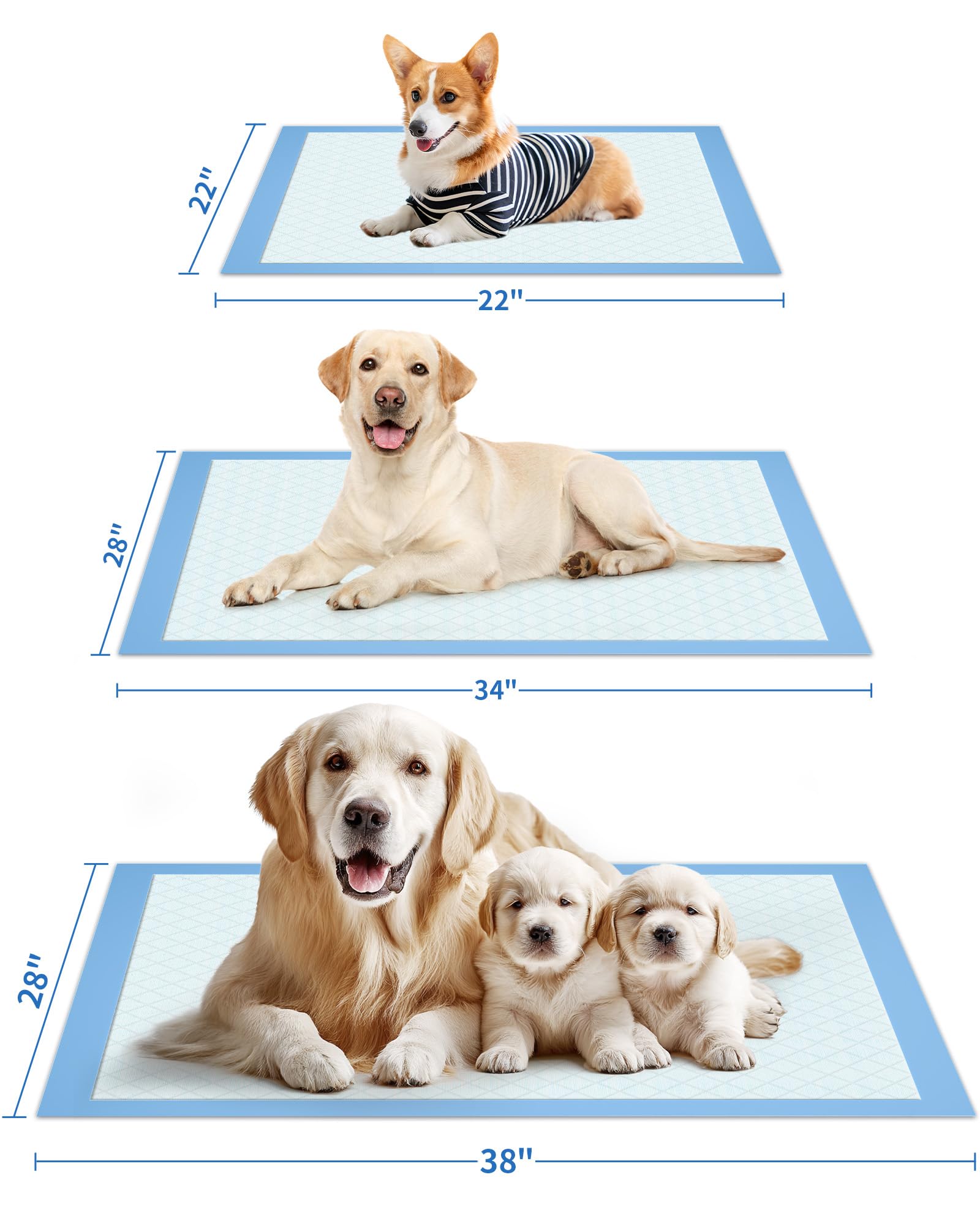 Powools 38x28 inch size reduces changes between refills in busy homes.